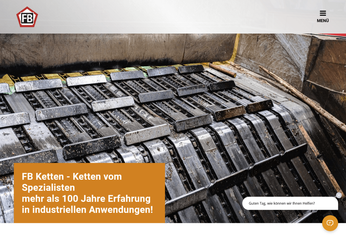 Website FB-Ketten GmbH