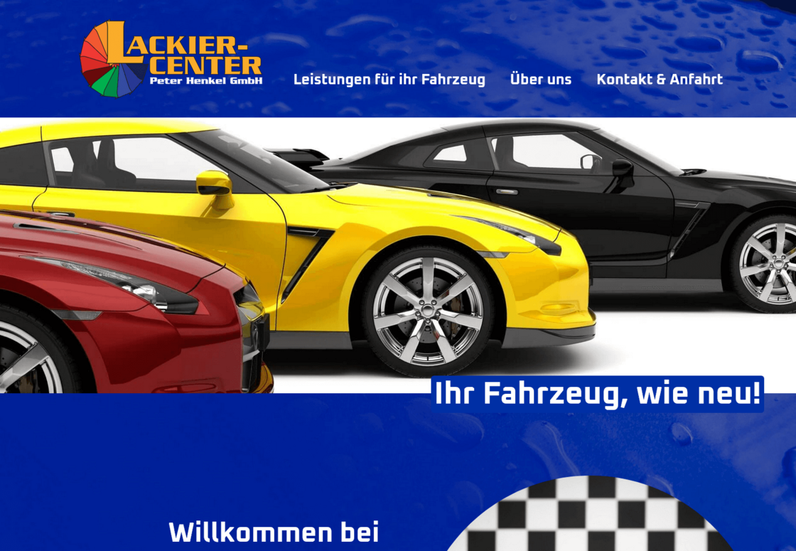 Website Lackier-Center Peter Henkel GmbH
